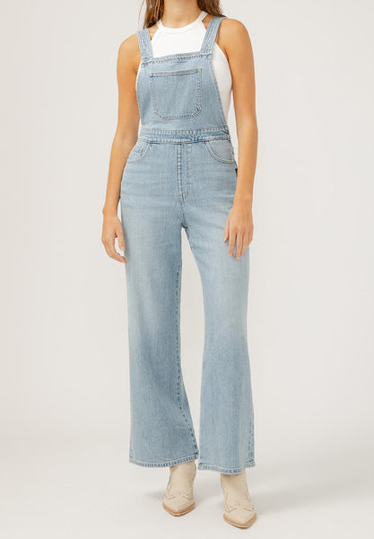 SILVER WIDE LEG OVERALL