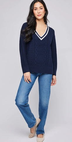 GENTLE FAWN KYLA V NECK SWEATER