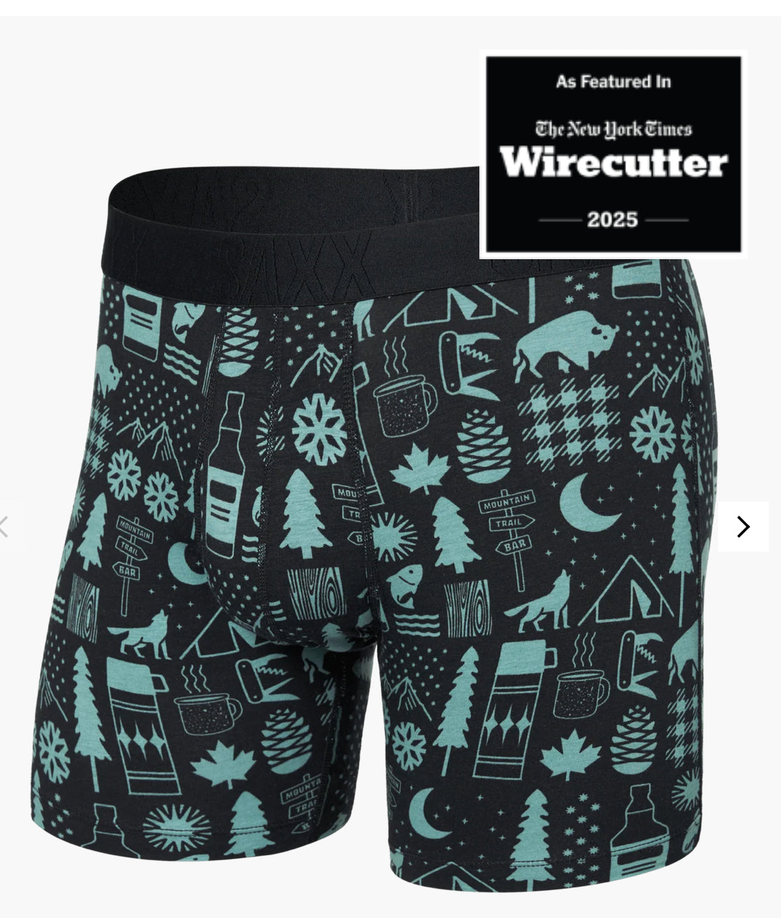 SAXX DROPTEMP COOLING COTTON 6’ BRIEF UNDERWEAR