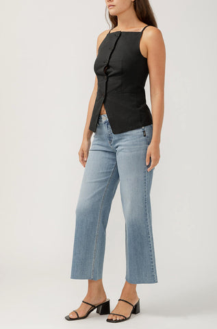 SILVER SUKI ANKLE WIDE LEG