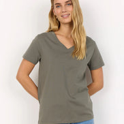 SOYA CONCEPT DERBY ORGANIC COTTON V NECK TEE