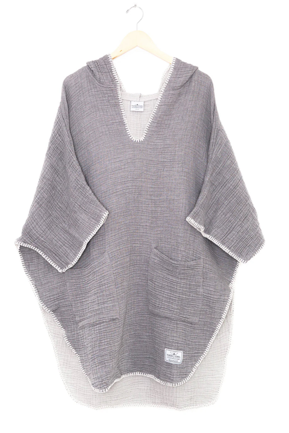 TOFINO THE COCOON | Women's Muslin Surf Poncho-ONE SIZE