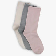 LEMON PILLOW POLYTAM NON TERRY CREW SOCKS 3PK