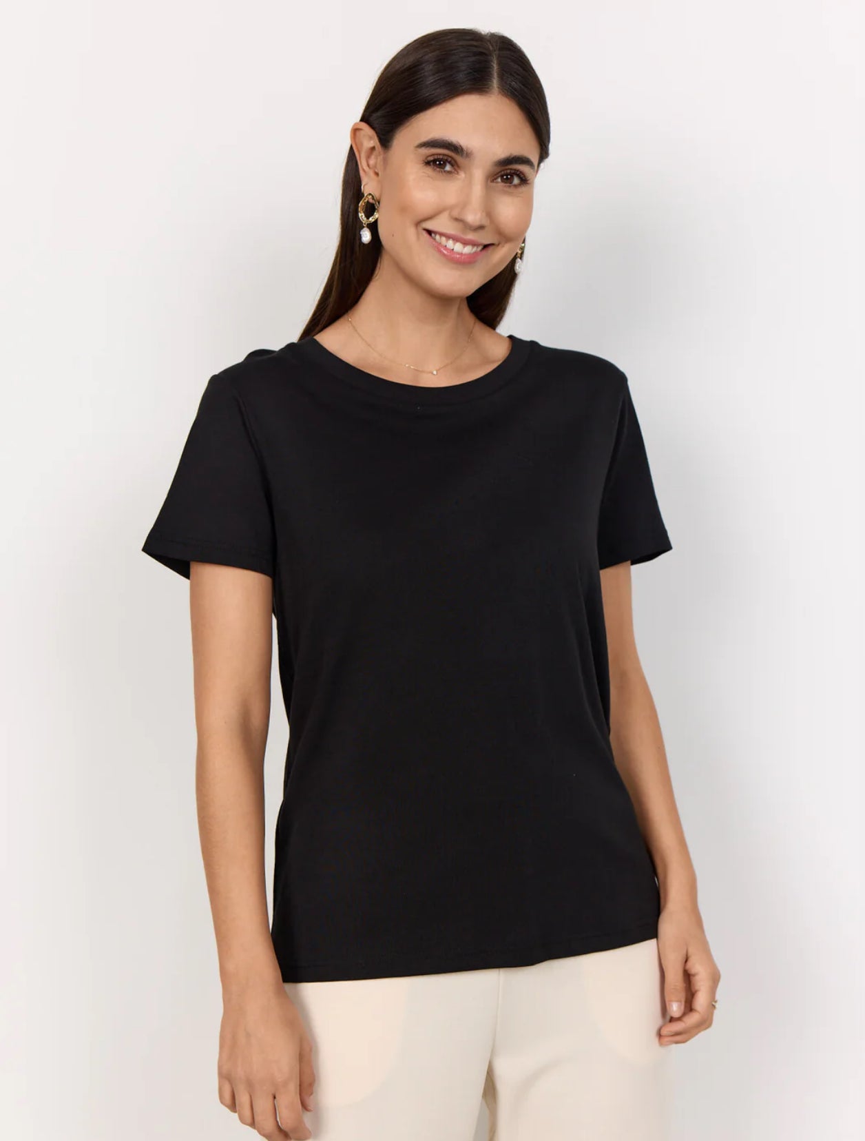 SOYA CONCEPT DERBY COTTON CREW TEE