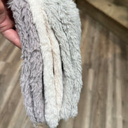 LEMON FUR COZY NON TERRY CREW SOCKS-3Pack