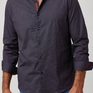 STONE ROSE PRINTED DIAMOND SHIRT