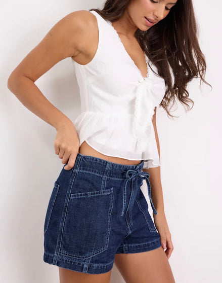 DAZE CATALINA DRAWSTRING SHORT-BLUE MOOD