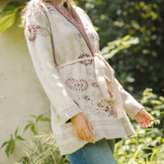 LOVESTITCH Shyanne Belted Cardigan PRINTED COATIGAN