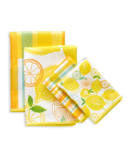 MICROFIBER, ALL-PURPOSE TOWELS, SET OF 4