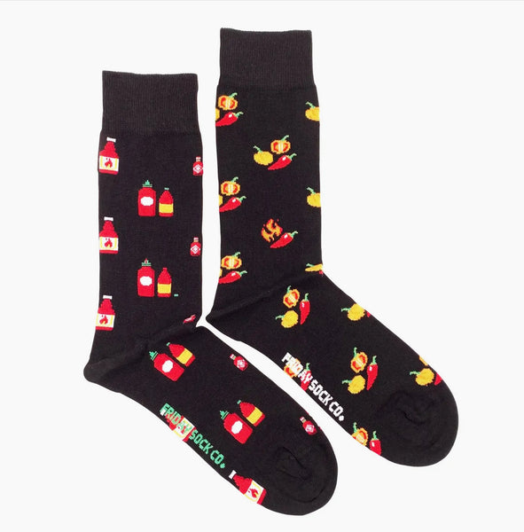 MEN’S *FRIDAY & CO MISMATCHED SOCKS-FOOD & BEVERAGE