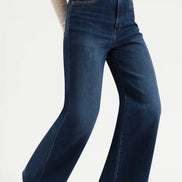 DAZE FAR OUT W/OUT SEAMING - HIGH RISE WIDE LEG-WATERFALL