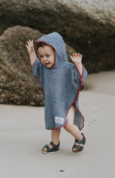 TOFINO THE PEBBLE | Kid's Muslin Poncho