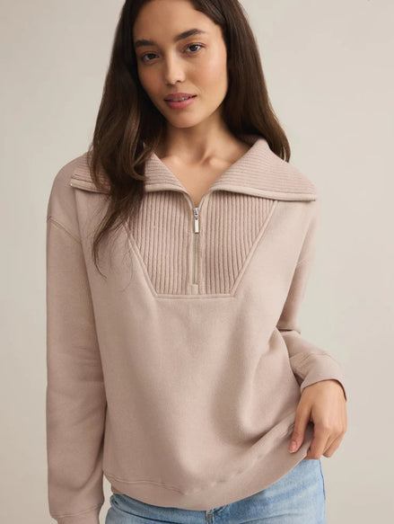 ZSUPPLY SONATA FLEECE SWEATSHIRT-PARCHMENT