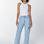 UNPUBLISHED JOLENE CARGO HIGH RISE RELAXED FLARE