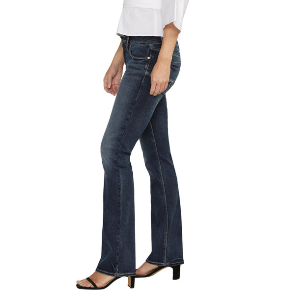 SILVER BRITT LOW RISE SLIM BOOT