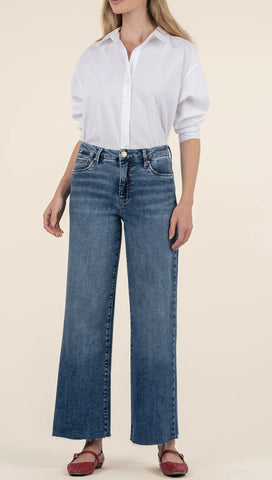 KUT MEG HIGH RISE FAB AB EIDE LEG RAW HEM 29’-FAMILY