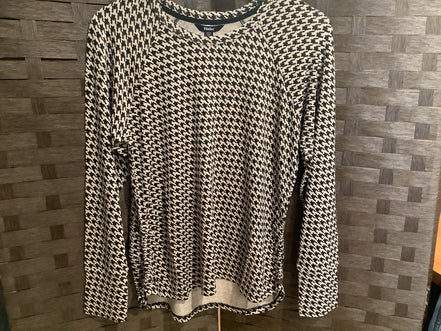 HATLEY CHANTEL PULLOVER HOUNDSTOOTH