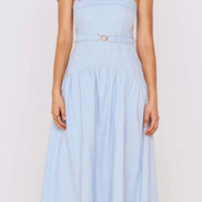 MINK PINK INES STRAPLESS MIDI DRESS