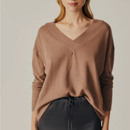 DELUC BETULA V NECK SWEATER