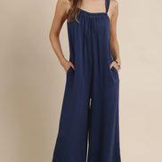 SAGE THE LABEL BREEZY LANE FRAYED HEM JUMPSUIT