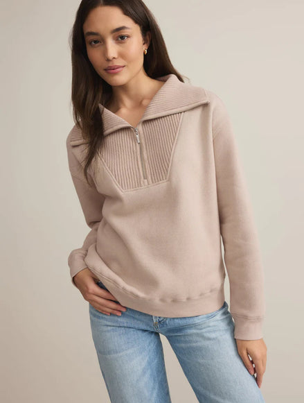 ZSUPPLY SONATA FLEECE SWEATSHIRT-PARCHMENT