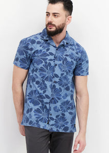 SILVER JEANS CO. FLORAL PRINTED SHIRT