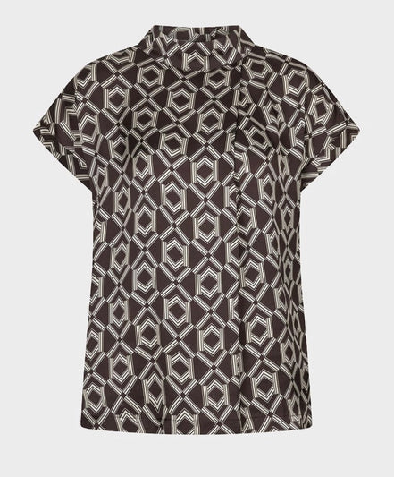 ESQUALO Blouse s/slve Warm Cacao