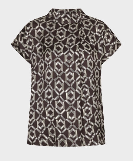 ESQUALO Blouse s/slve Warm Cacao