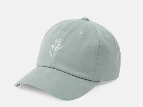 TENTREE FLOWER EMBROIDERY PEAK HAT