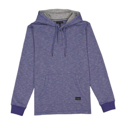 SILVER JEANS LONG SLEEVE HENLEY HOODIE