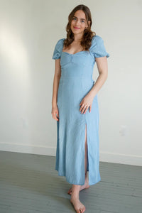 RD DANIA TENCEL PUFF SHORT SLEEVE DRESS