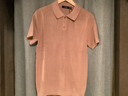 HEDGE POLO SHORT SLEEVE WAFFLE KNIT