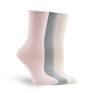 LEMON 3PK WOMENS RECYCLED PILLOW POLYTAM CREW SOCK