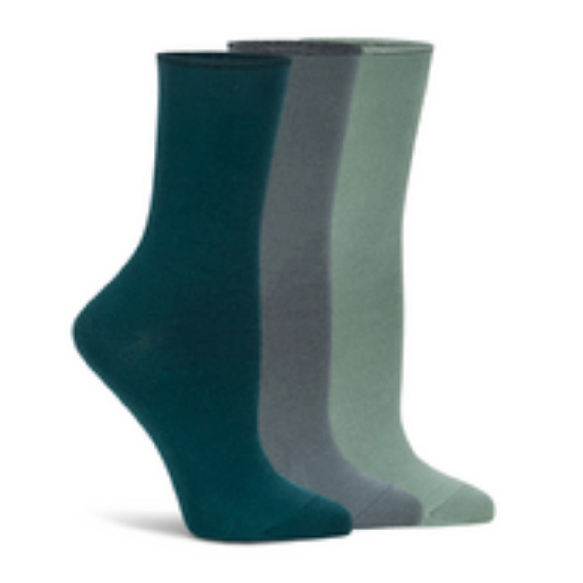 LEMON 3PK WOMENS RECYCLED PILLOW POLYTAM CREW SOCK