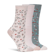 LEMON 3PK WOMENS RECYCLED PILLOW POLYTAM CREW SOCK