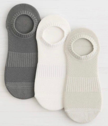 LEMON 3PK WOMENS NON TERRY AIR BRUSH LINER SOCK