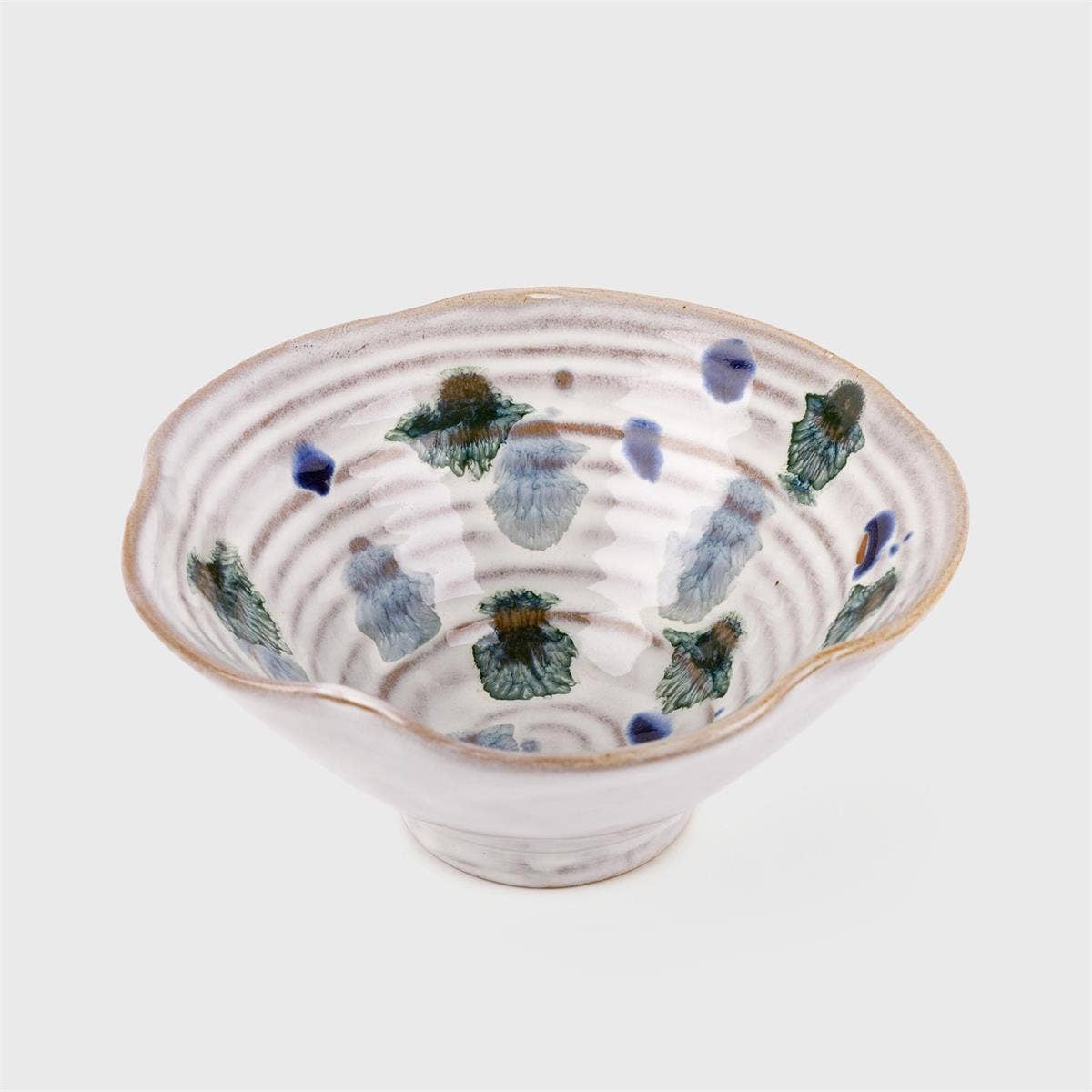 TRUU Mottled Glaze Ceramic Bowl, 4.92