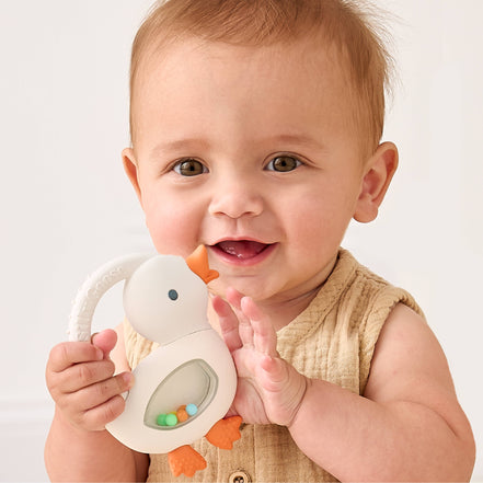 Bitzy Shake™ - Silicone Teether with Rattle