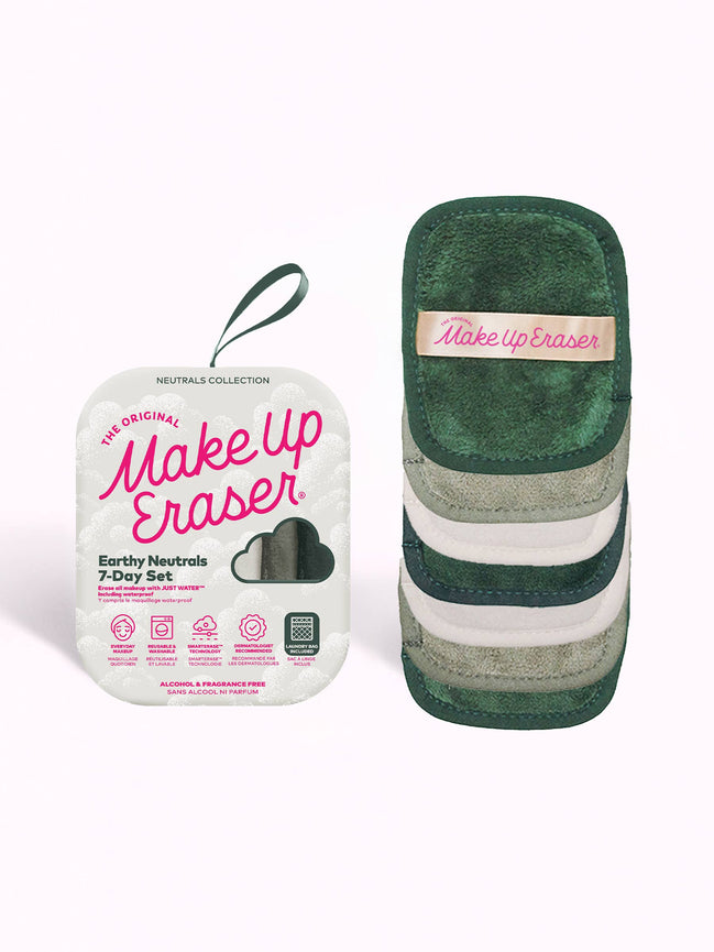 Earthy Greens 7-Day MakeUp Eraser Set | No Waste