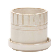 Truu Design Stylish Petra Ceramic Planter with Saucer