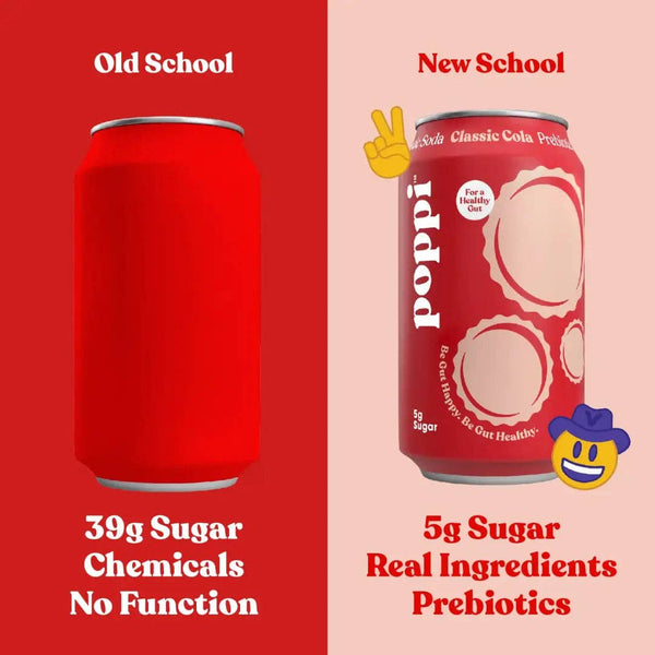 POPPI Sparkling Prebiotic Classic Cola Soda