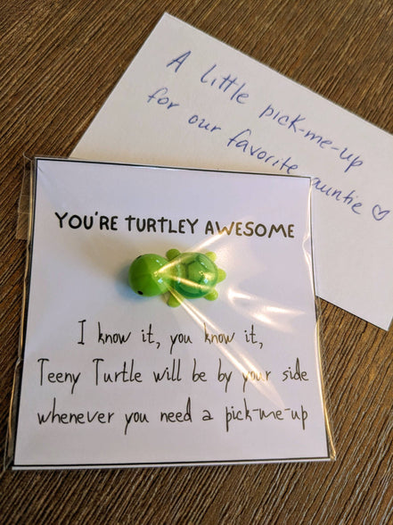 UNLIFTED INK Turtley Awesome Cheer-Up Card with Positivity Message