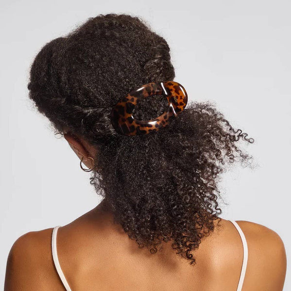 KITSCH Recycled Plastic Medium Flat Cloud Clip - Tort