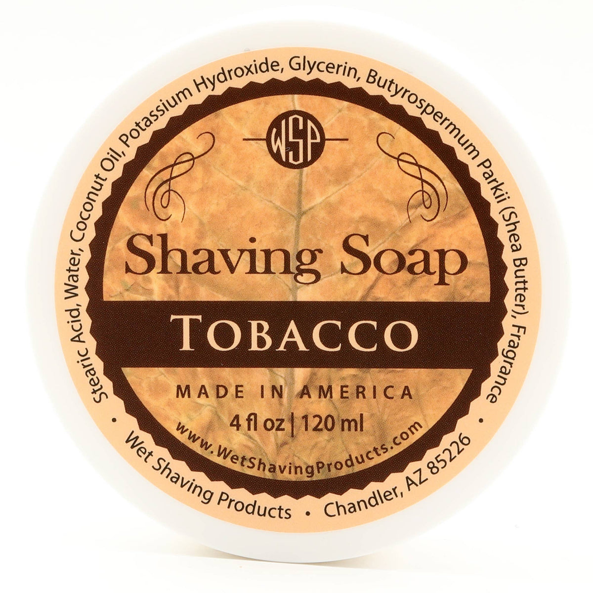 WET SHAVING Rustic Shaving Soap - Tobacco - 4 Fl oz