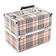 Romantic Beauty CCB-205 Makeup Tool Box Check Print - 1pc