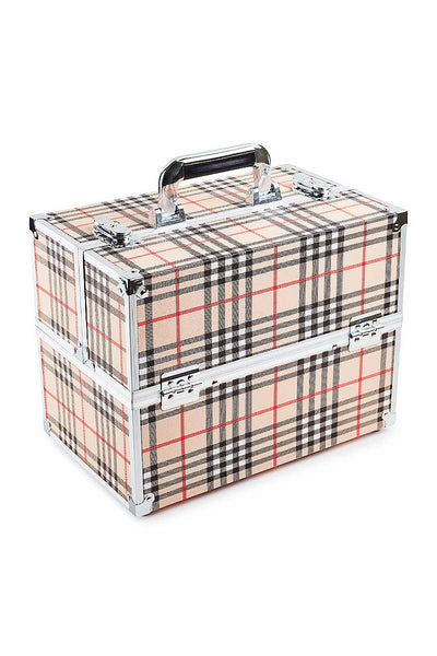 Romantic Beauty CCB-205 Makeup Tool Box Check Print - 1pc