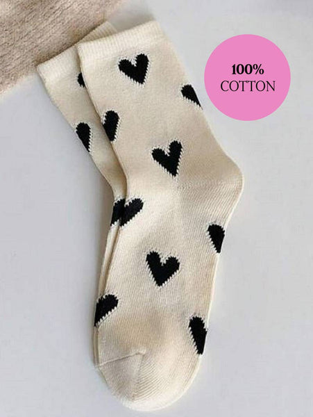 24 POPS HEART CASUAL SOCKS