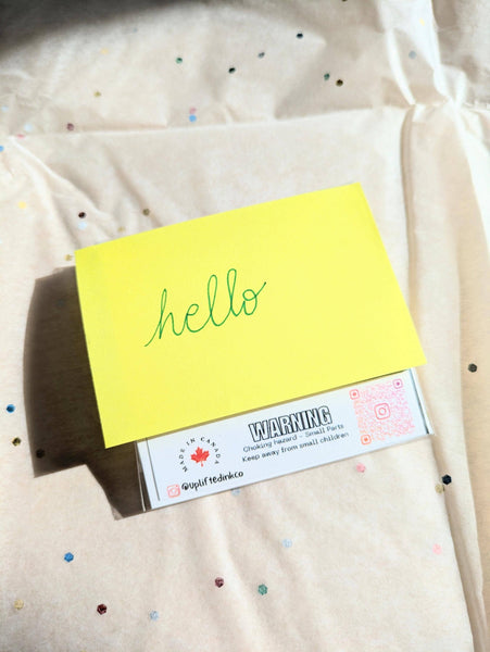 UPLIFTED INK Ducky to Have You Card with Duck Figurine & Custom Message