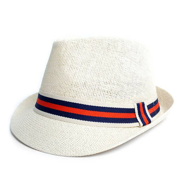 Selini Men's Fedora Hat with Striped band