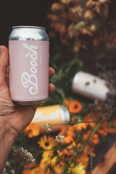 BOOCH - Strawberry Apple Kombucha Can